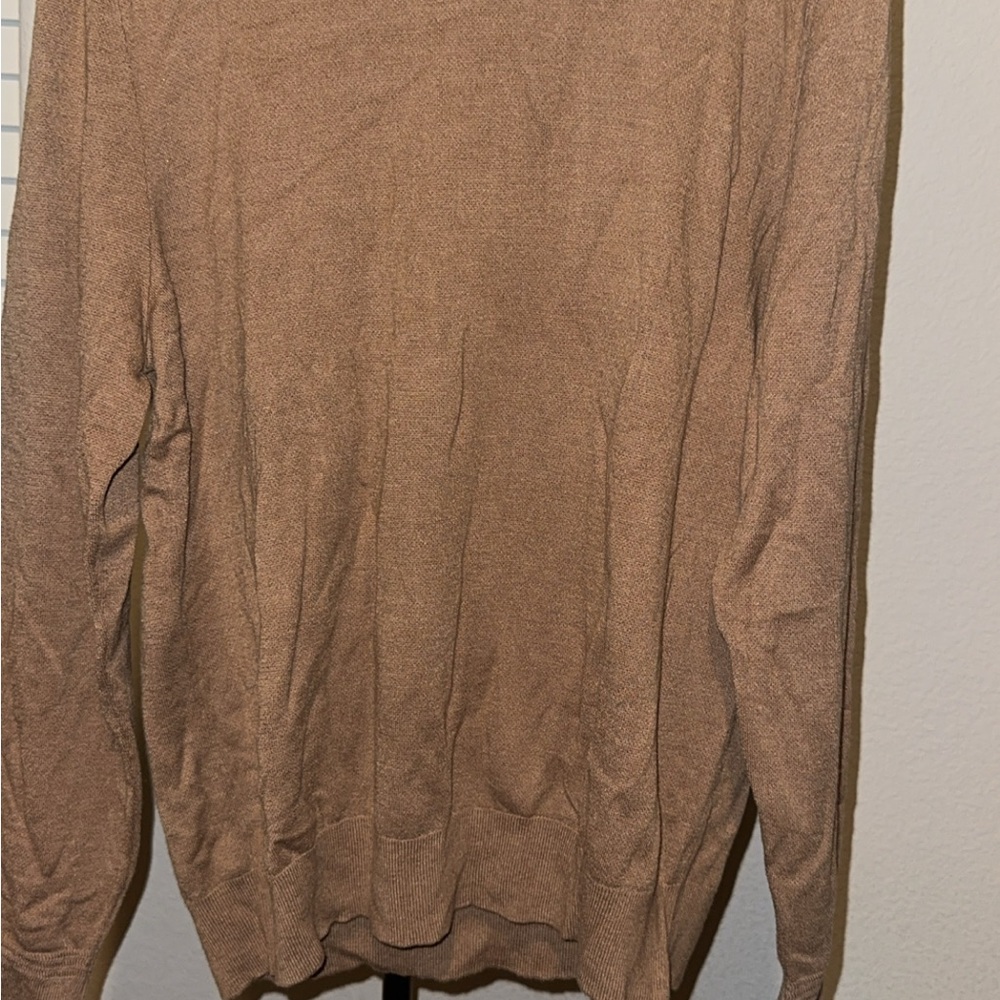 Duck Head Tan Crewneck Sweater Soft Knit Classic